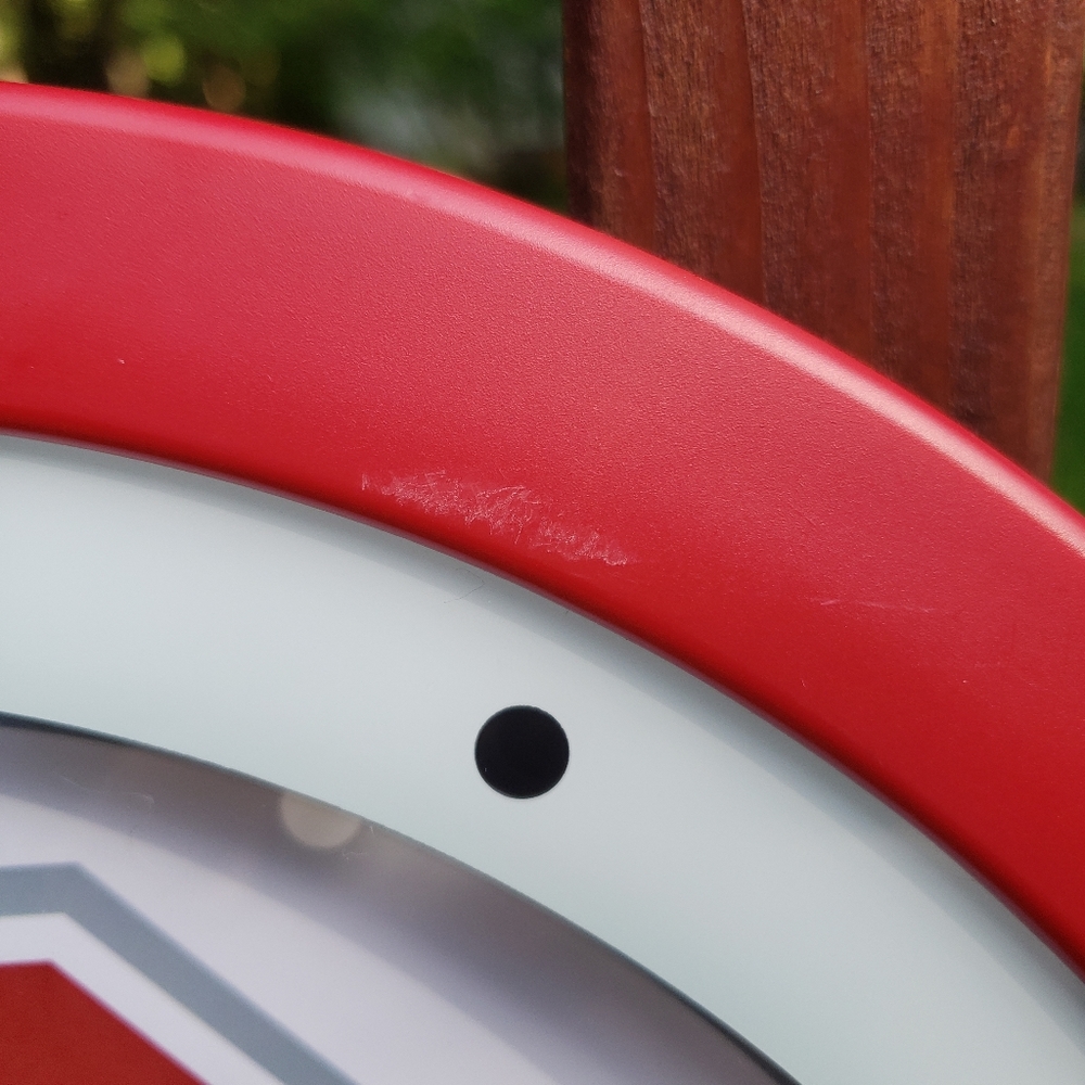 OHIO STATE BUCKEYES Round Manual Wall Clock - 11.25" Diameter - Picture 4 of 11